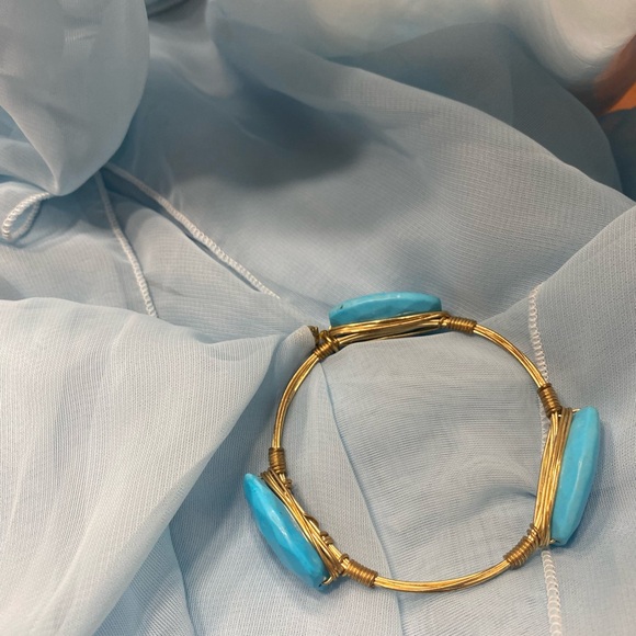 Blue Turquoise Bangle - Picture 3 of 3